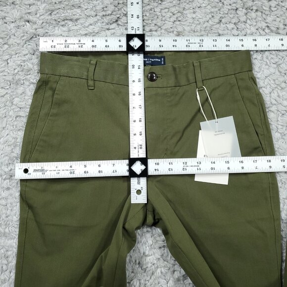 Everlane Uniform Performance Chino Slim Fit Pants Men's Size 31 x 30 Green - Picture 6 of 7